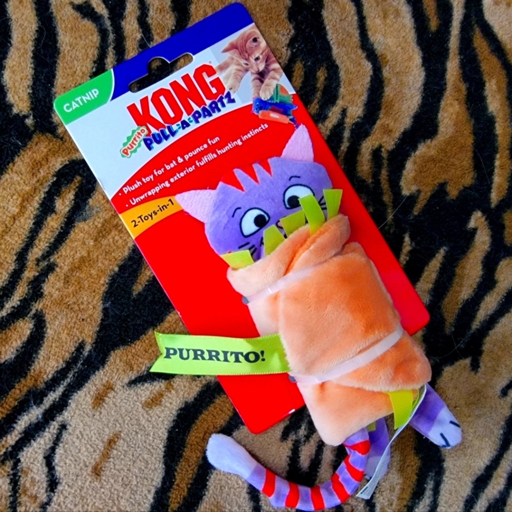 KONG Cat Purrito Toy with Catnip New Ea.